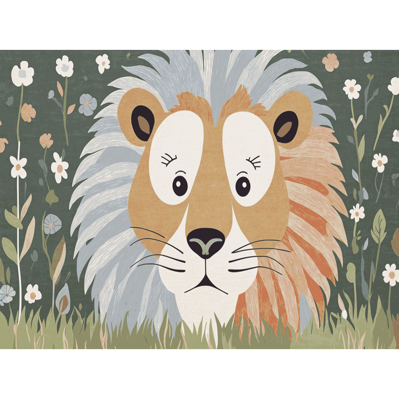 Tapis pour enfants 6 animaux Ginza, Rectangle 6 pi x 9 pi