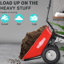 Brouette utilitaire pour charrette 24V DC 180W Batterie AGM 330Lbs (150Kgs)