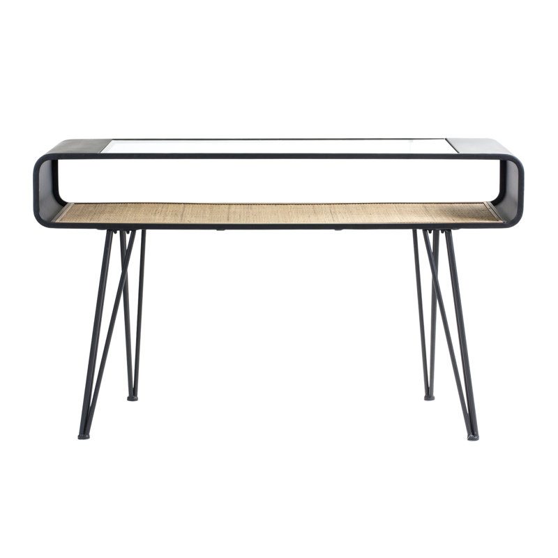 Rogerson 28.75'' Glass Top Console Table