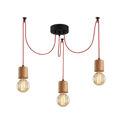 Luminaire suspendu grappe 3 lumières Heng