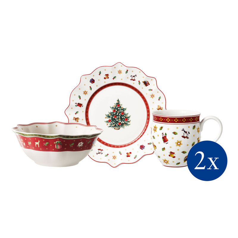 Villeroy & Boch Toys Delight 6 Piece Dinnerware Set, Service for 2