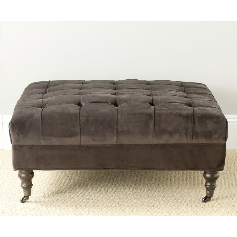 Jaylon Upholstered Ottoman, Graphite