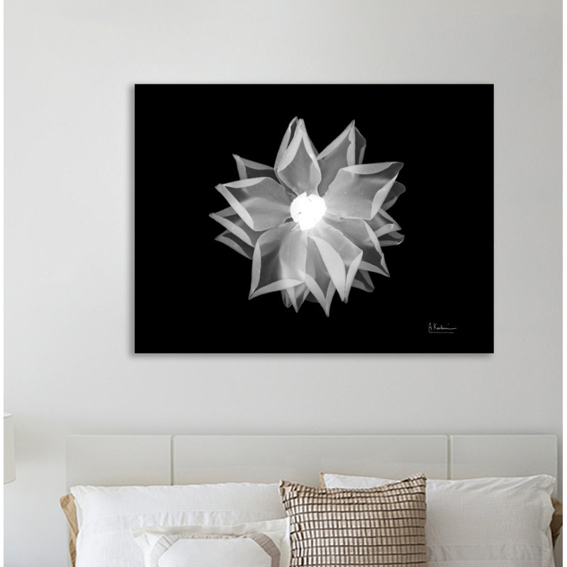 "Rose", toile tendue par Albert Koetsier, H 12 po x l 16 po x P 1,5 po