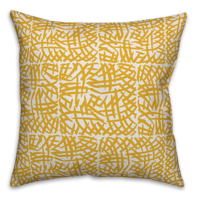  Swatches Throw Pillow, Yellow, 20" x 20"