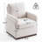 Modern Upholstered Armchair, Boucle Fabric Accent Chair with Pillow Back, Living Room Chair with Solid Wood Base-752418854