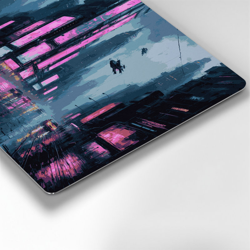 Art mural gris Sci Fi Cyberpunk