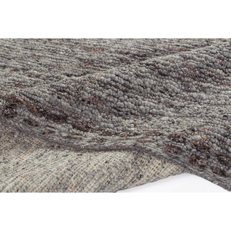 Hearthstone Hand Knotted Wool No Pattern And Not Solid Color Area Rug in Brown/Gray, Rectangle 13' x 18'