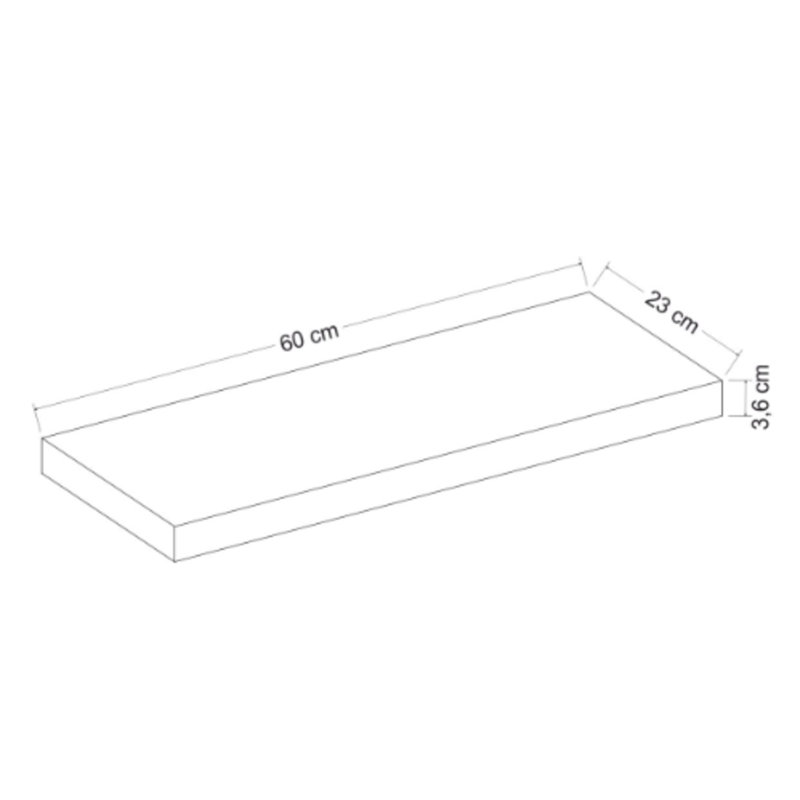 Medium Density Fiberboard (MDF) Floating Shelf