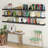 Hidden Bracket Shelf, Floating Bookshelf For Wall Decor, Living Room And Office, 2.5" Thick, 1pc-862341732-846241712