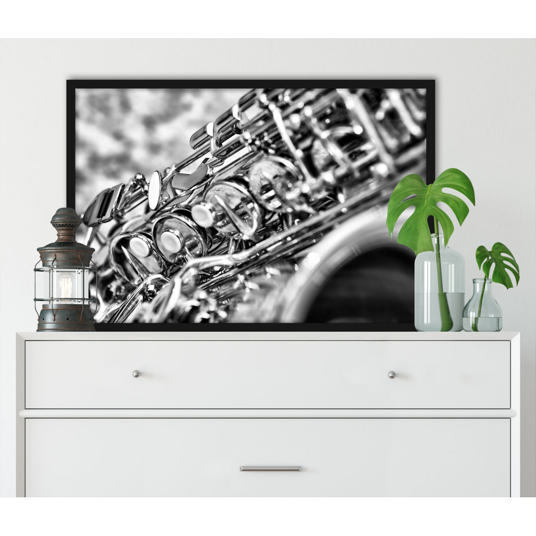 Gerahmtes Poster Saxophone