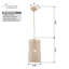 Lustre suspendu 1 lumière Boho