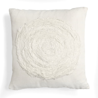 Floral Linen Throw Pillow