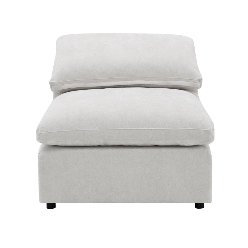 Fauteuil rembourré ivoire Naveen