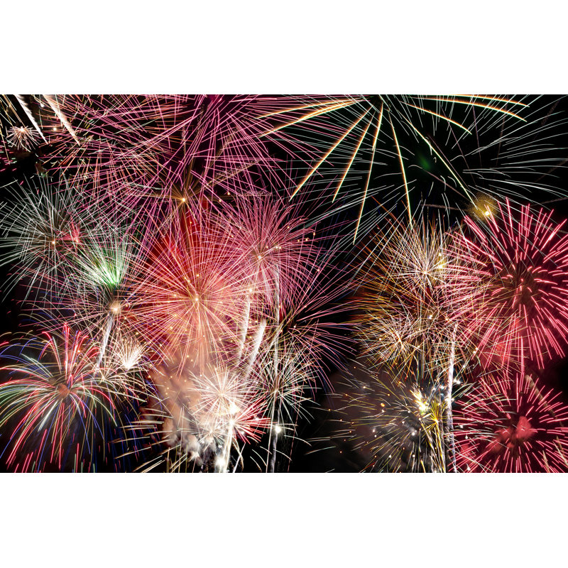 Kurr " Fireworks Background ", 12" H x 18" W