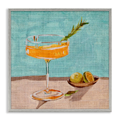 «Bright Cocktail Glass», art de la giclée encadrée par Melissa Wang