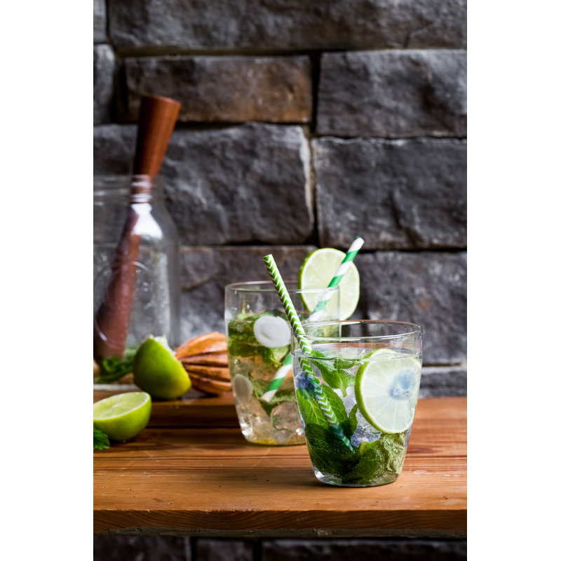 Handmade Drinking Glass, White