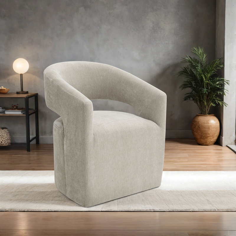Chaise avec accoudoirs 1Pc, Taupe