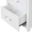Grande armoire de rangement pour salle de bain, armoire de rangement autoportante avec deux tiroirs et tablette réglable, armoire d'appoint
