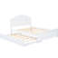 Full Size Wood Platform Bed With Headboard & Twin Trundle, White - No Box Spring, Long-Lasting Build Quality Long Lasting
