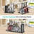 Metal Rectangle Countertop / Cabinet Pot Rack-54755812