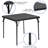 Jannet Kids Square Vinyl Upholstered Folding Table-97801734
