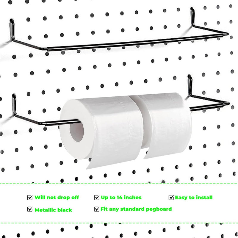 Paquet de 4 crochets perforés pour serviettes en papier