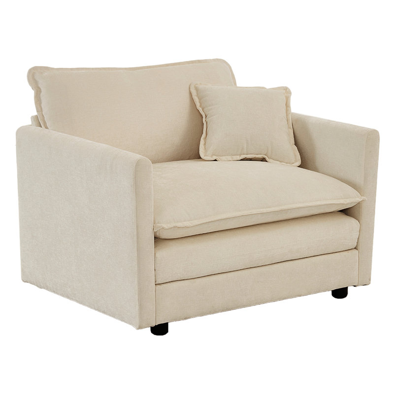 Fauteuil rembourré en chenille High High Beige