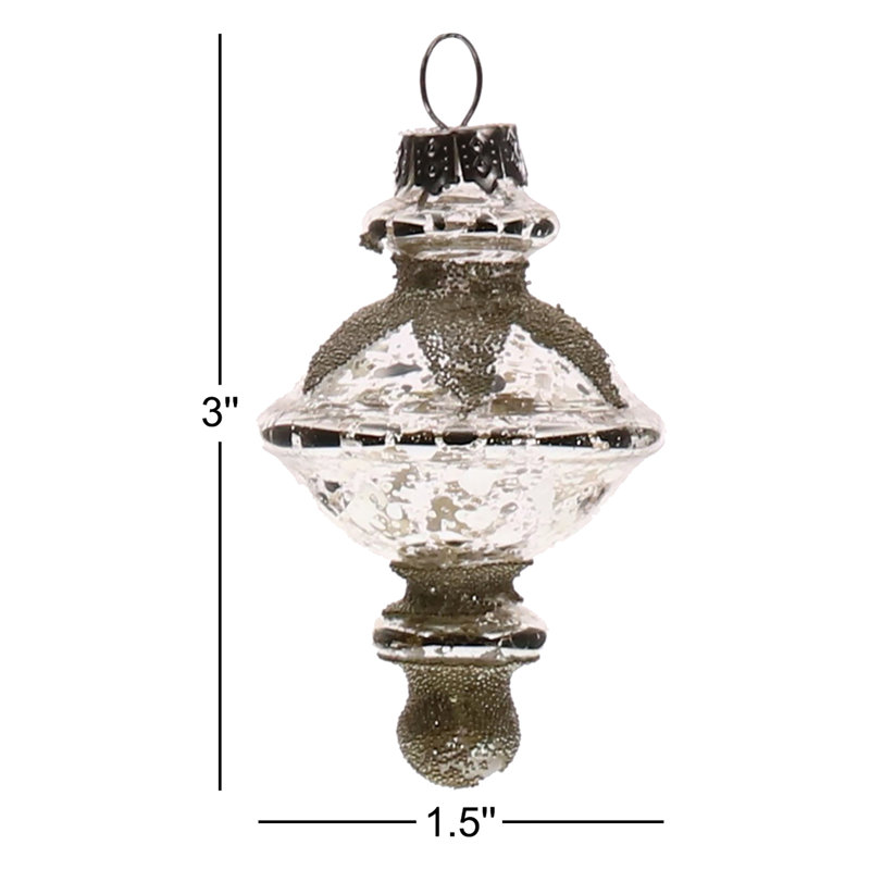 Ensemble d'ornement en verre 6 pièces