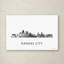 « kansas city missouri horizon wb wb-bw », reproduction d’impression sur toile tendue-19533344