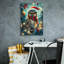 Art mural sur toile Trinx «Owl With Glasses Hat And Shaman (1)» par Momart-795909710