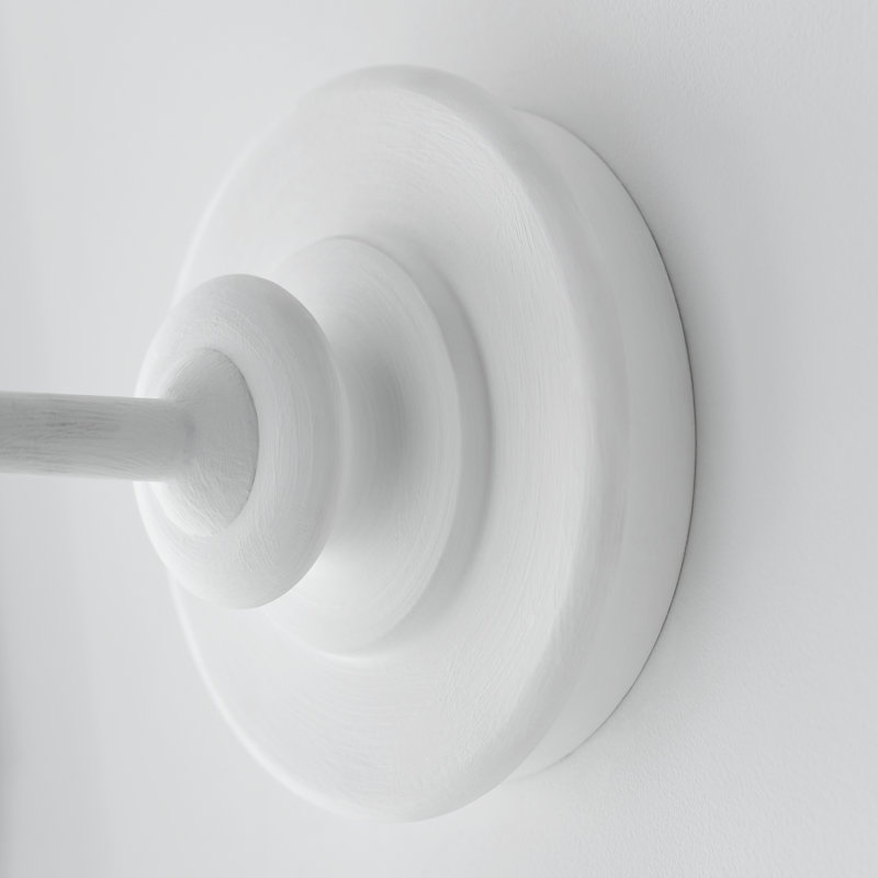 Thomas O'Brien Piaf Large Tail Sconce, Plaster White