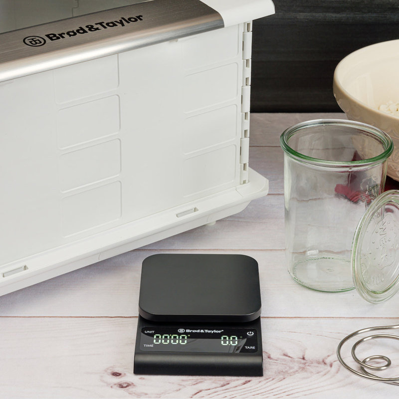 Brod & Taylor Precision Kitchen & Coffee Scale with Timer (Black)