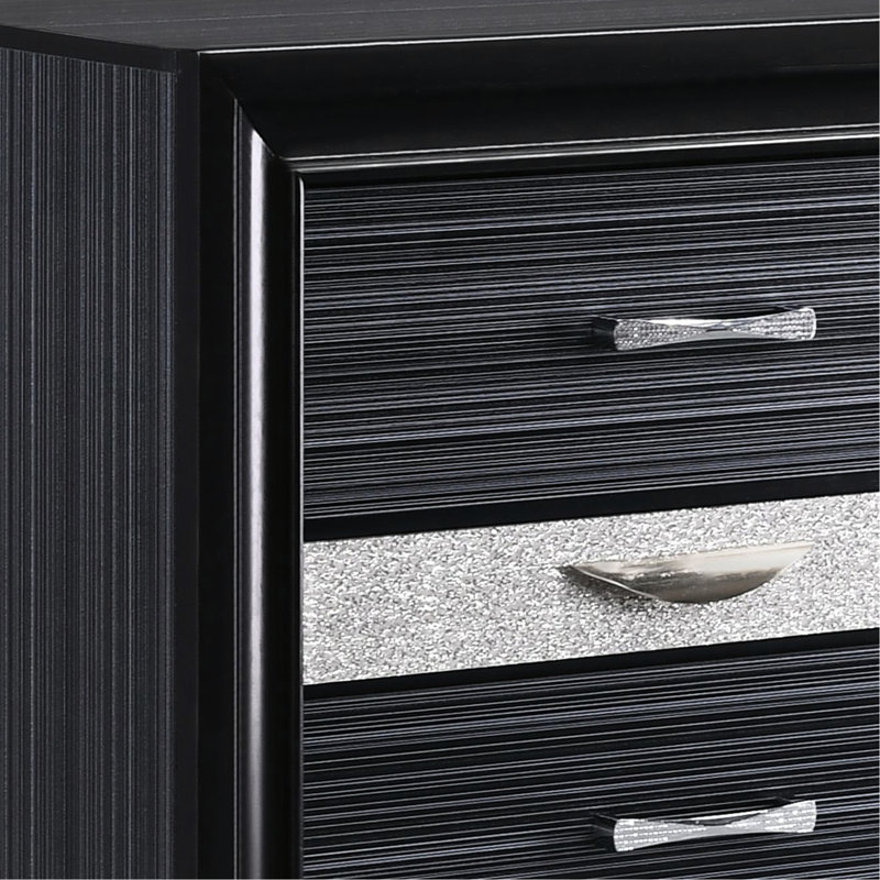 Table de chevet contemporaine noire 3 - Gardez la chambre à coucher pour une option de rangement pratique et moderne