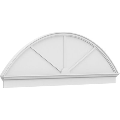 x 2-3 / 4 "P à arche de segment architectural 3 branches en PVC de qualité architecturale