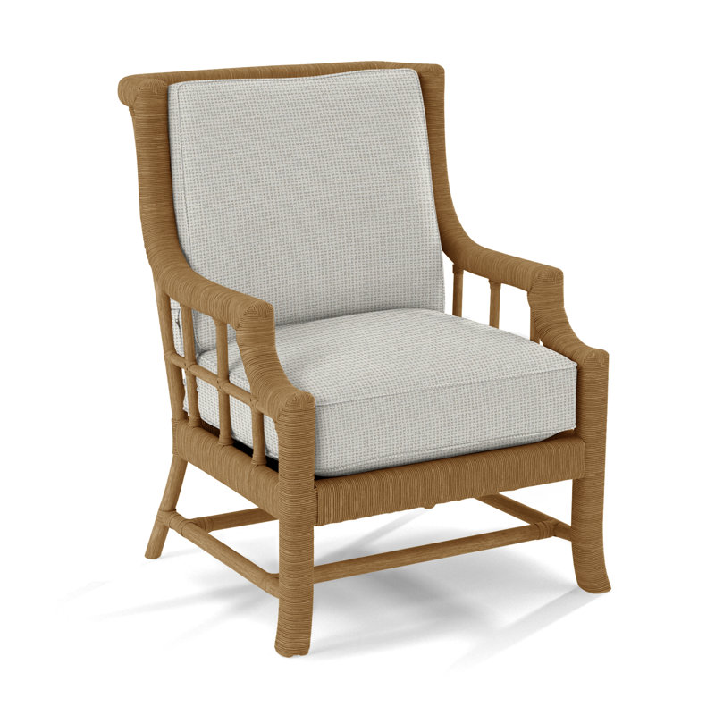 Fauteuil Lafayette, Miel, Chenille jaune / velours uni; 0809-33