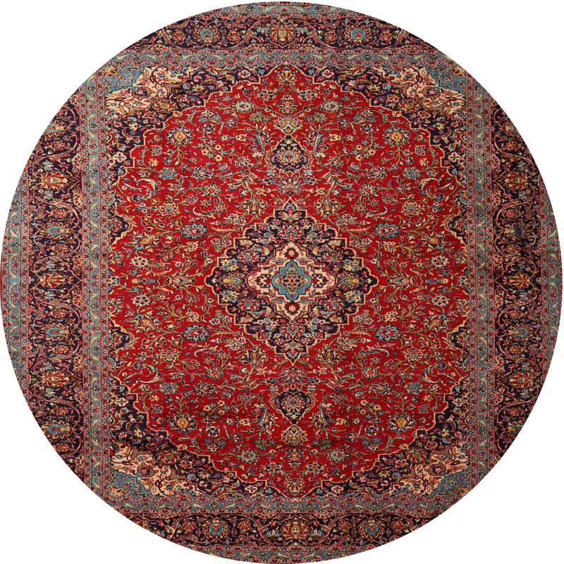 Casidee Oriental Indoor Rug, Round 7'