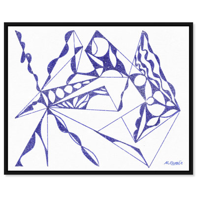 Manuel Roman - Blue Quartz Print by Oliver Gal