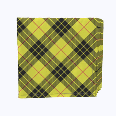 Polyester Plaid Square Napkin