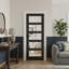 Porte dalle - 5 portes intérieures en verre noir avec porte levier noir 24 po x 80 po-120192658
