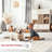 Giannini Geometric Moroccan Area Rug in Gray/ Off White-267648486