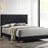 James Black Upholstered Queen Panel Bed-171824986