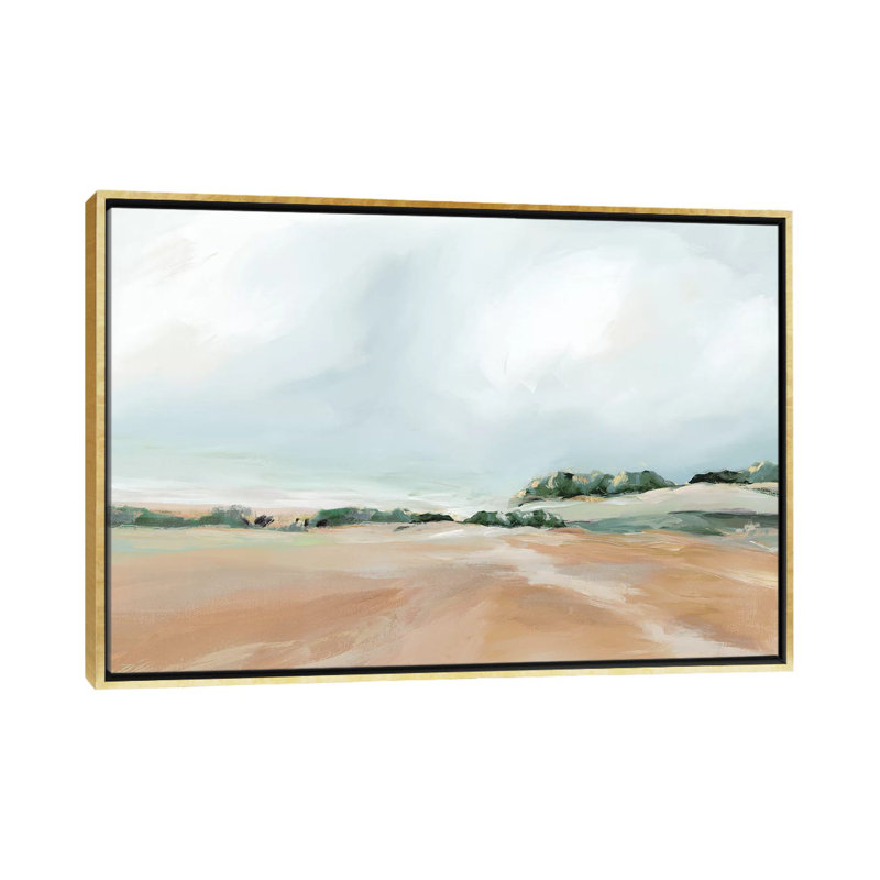 «Land of My Soul» par Isabelle Z - impression d'art graphique, H 40 po x l 60 po x 1,5 po, Toile encadrée d'or, Pas de tapis
