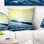 Winter with Blue Waters At Sunset - Sea & Shore Printed Pillow