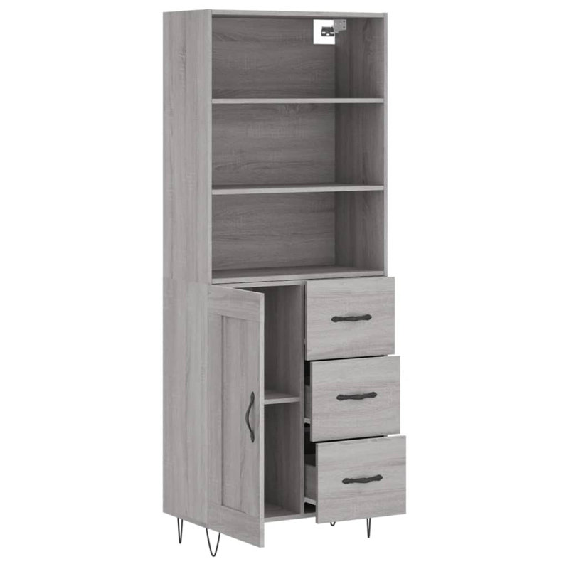 Copey 69.5cm Wide 3 Drawer, Grey Sonoma