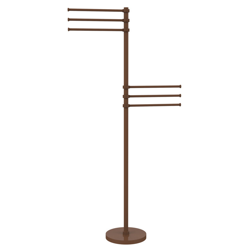 Porte-serviettes sur pied, Bronze antique