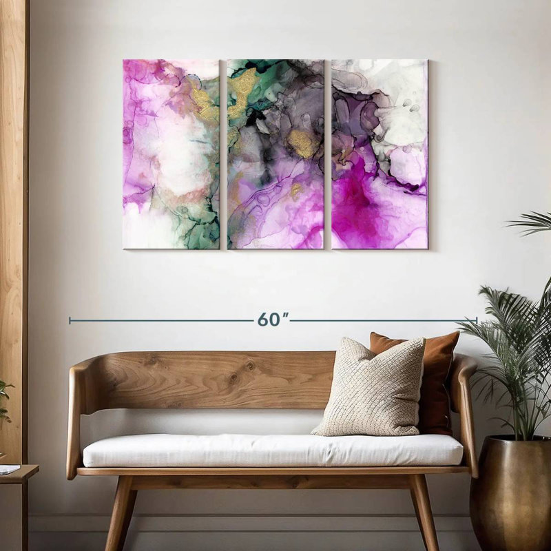 Avery Magenta Expression I, 28" H x 45" W