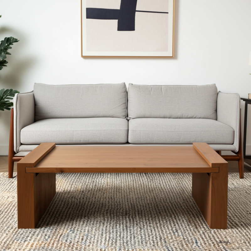 Table basse 48 "en bois massif naturel