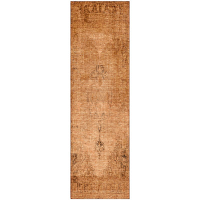 Premium Machine Washable Kiyondrea Copper Rug