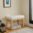25.5-inch Shoe-changing Bench with soft cushioned seat-233383436