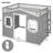  Gabriella-Frances Kids Loft Bed with Ladder-1187112112-1187112115